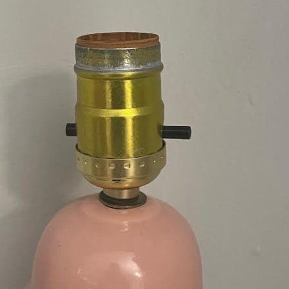 Porcelain Pink  Ginger Jar Table Lamp,  Small Electrical Lamp Girl Bedroom Decor - Picture 5 of 11